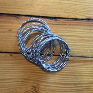 Silver wrap bracelet